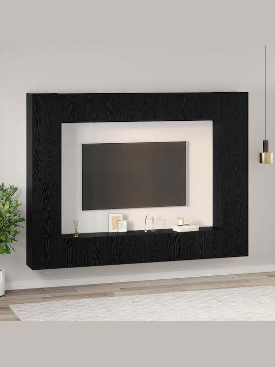 Wohnzimmer TV-Einheit Black Oak L30.5xB30xH90cm