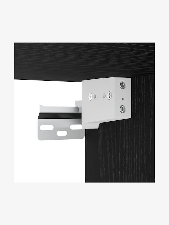 Wohnzimmer TV-Einheit Black Oak L80xB30xH30.5cm
