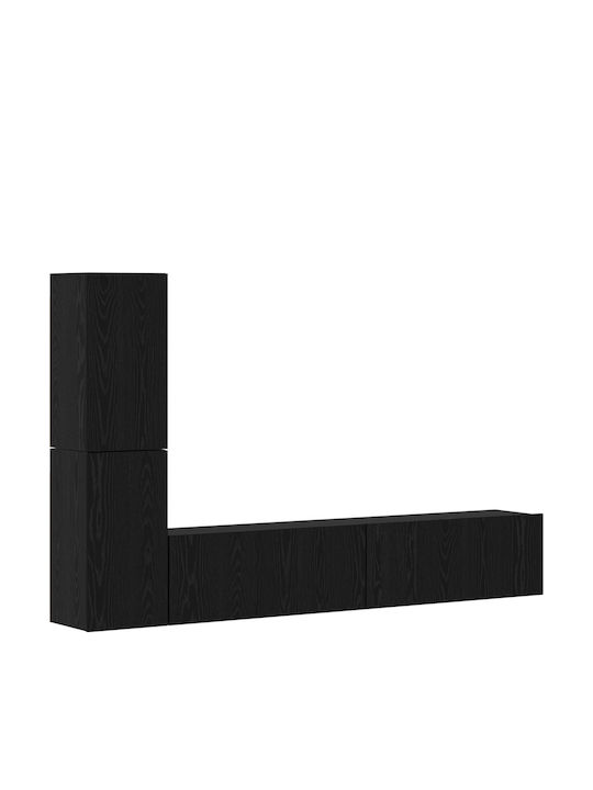 Wohnzimmer TV-Einheit Black Oak L80xB30xH30.5cm