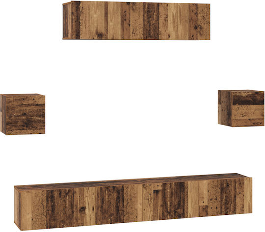 Living Room TV Unit Old Wood L80xW30xH30cm