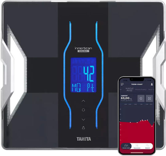 Tanita RD-953 Smart Bathroom Scale with Body Fat Counter & Bluetooth Black