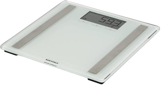 Soehnle Shape Sense Control 200 Digital Badezimmerwaage mit Körperfettmessung in Weiß Farbe