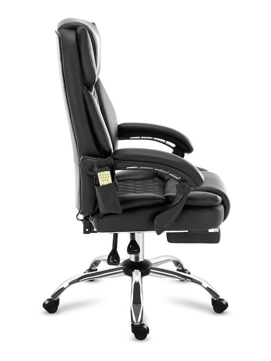 Stuhl Büro mit Armen Boss Schwarz Mark Adler