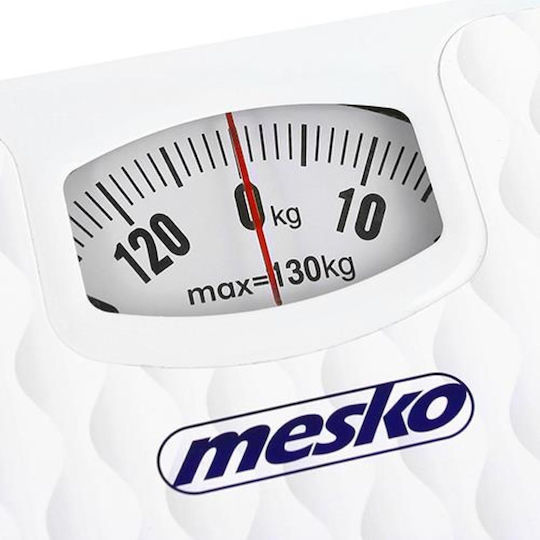 Mesko Αναλογική Ζυγαριά 130kg Λευκή MS8160