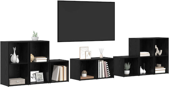 Wohnzimmer TV-Einheit Schwarz