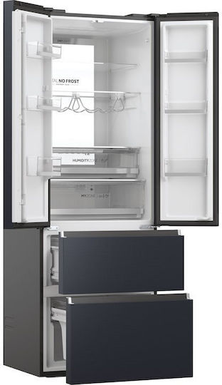 Haier Side-by-Side Kühlschrank 477Es NoFrost H200.6xB70xT67.5cm. Schwarz HFW7720ENMB