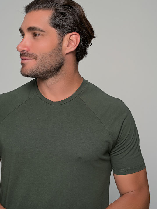 Passagi Polo Short Sleeve Blouse in Cypress Green