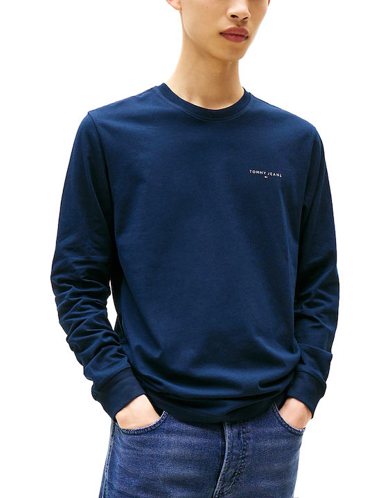 Long Sleeve Blue Blouse