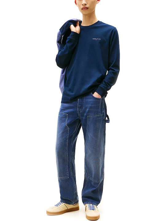 Long Sleeve Blue Blouse