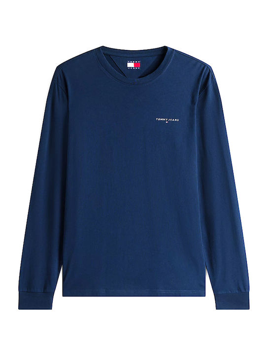 Long Sleeve Blue Blouse