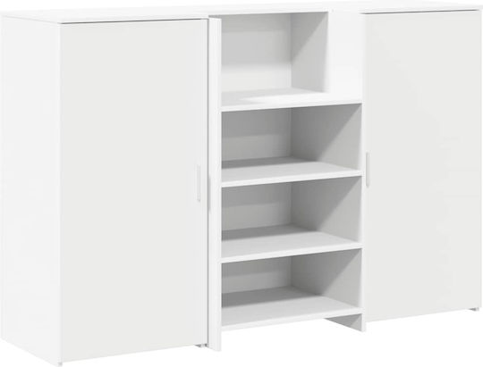 vidaXL Birou Receptie Profesional Lungime 155 Lățime 50 Înălțime 103.5 cm Cu Dulap