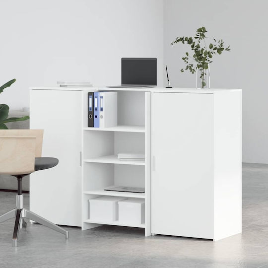 vidaXL Birou Receptie Profesional Lungime 155 Lățime 50 Înălțime 103.5 cm Cu Dulap