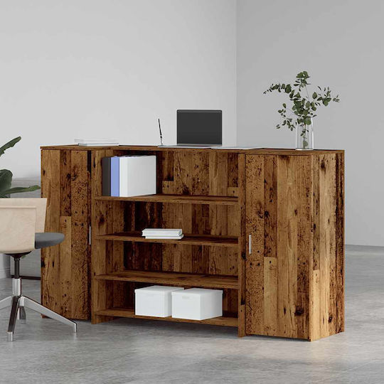 vidaXL Professionelles Büroempfang P180xB50xH103,5cm mit Schrank