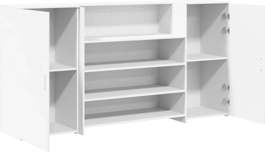 vidaXL Birou Receptie Profesional 200x50x103.5cm Cu Dulap