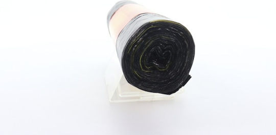 Lux Plast Trash Bags with Drawstring 54x75cm 10pcs Black