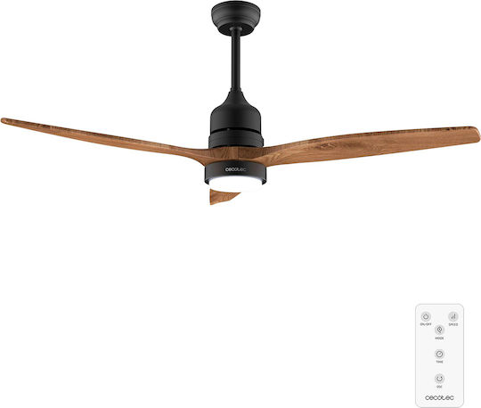 Cecotec EnergySilence Aero 5275 Ανεμιστήρας Οροφής 132cm με Φως Dark Wood