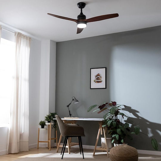 Cecotec EnergySilence Aero 5275 Ανεμιστήρας Οροφής 132cm με Φως Dark Wood
