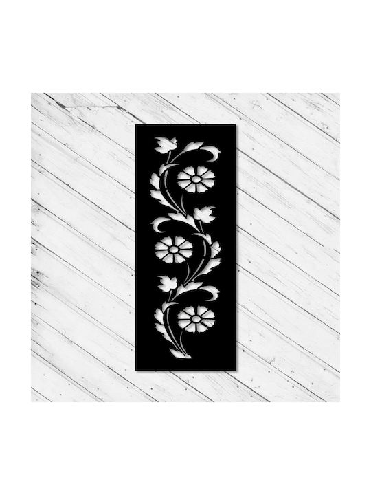 Vivatechnix Decorațiune Siluetă Neagră Din Metal 120x30cm