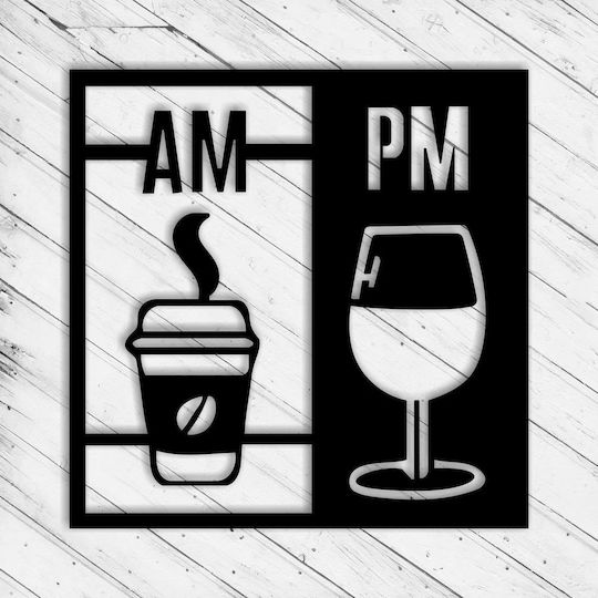 Decorațiune de Perete din Metal Krodesign Drink Panel 50 Cm Grosime 1.5 Mm