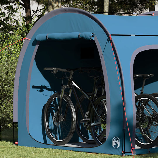 Vidaxl Bicycle Storage Tent Roof Air Storage Air Blue