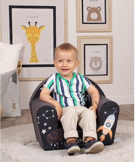 Kids Chair Black 42x52x32cm