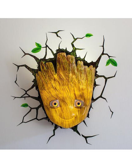 3DLightFX Kinder Wandleuchte LED Baby Groot