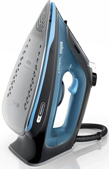 Braun Texstyle 5 Fier de Călcat cu Aburi 2600W cu Talpă Ceramică și Debit Continu de Abur 50g/min