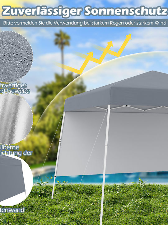 Costway Garden Freestanding Gazebo Gray 3x3cm