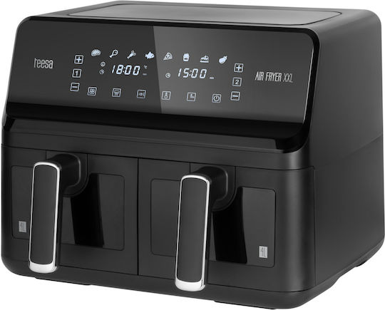 Teesa Air Fryer with Double Detachable Bucket 8lt Black TSA8089
