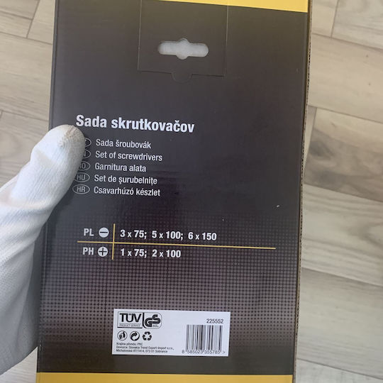 Strend Pro Sd9962 Screwdriver Set Flat Phillips 5 Pieces Cr-v