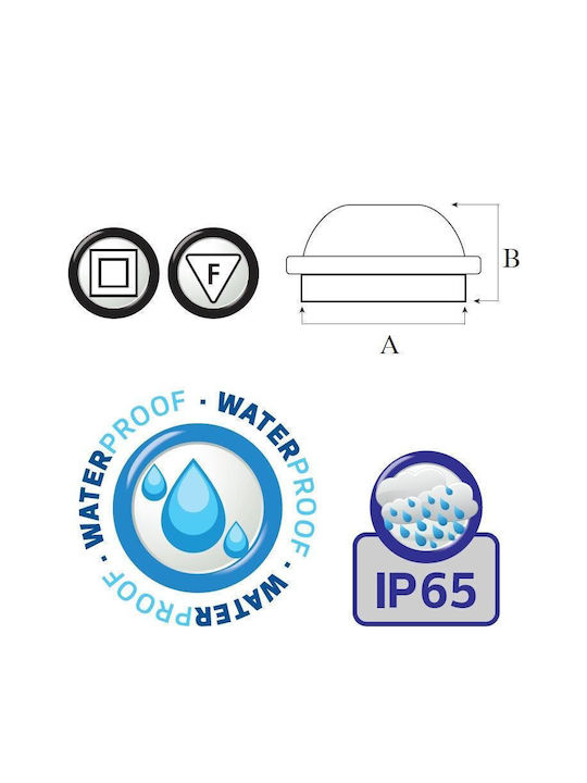 Horoz Electric Lumină de exterior montată pe perete LED IP65 120W cu Alb Rece Lumină