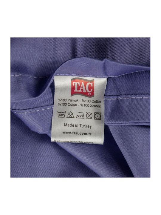 Tac Set Husă de Pilotă Dublă cu 4 Fețe de Pernă & 1 Cearsaf 200x220 Violet
