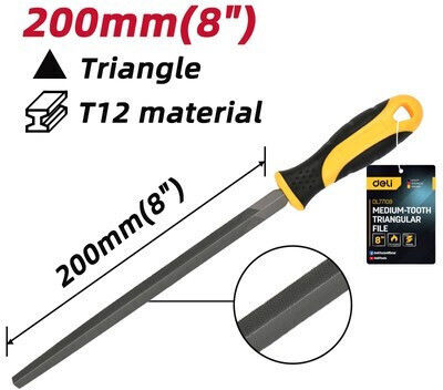 Deli DL77108 File Metal Triangle with Handle
