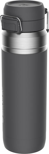 Stanley Go Quick Flip Bottle Thermos Stainless Steel BPA Free 1.06lt Charcoal with Mouthpiece
