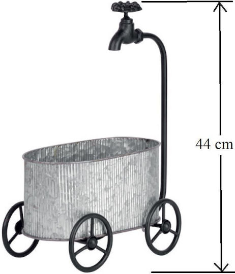 Decorative Garden Pot Strend Pro Mecco 5021 Cart Faucet 30x16x44 Cm