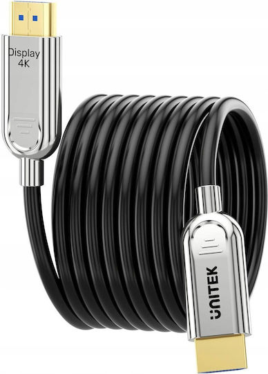 Unitek HDMI 2.0 Premium High Speed 4K 60Hz HDR Kabel HDMI-Stecker - HDMI-Stecker 50m Schwarzes