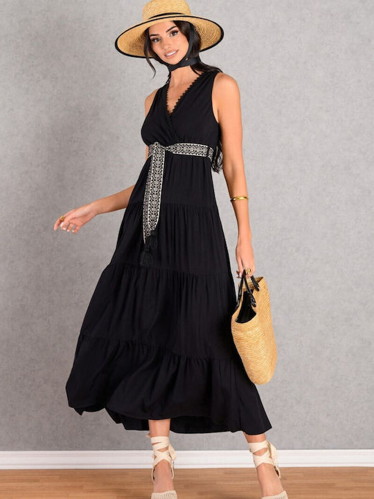 Summer Midi Dress Black