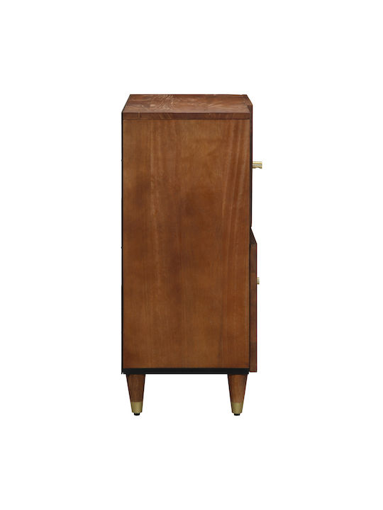 Μπουφές από Μασίφ Ξύλο Καφέ Μελί 80x33x75cm