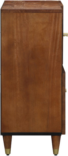 Μπουφές από Μασίφ Ξύλο Καφέ Μελί 80x33x75cm