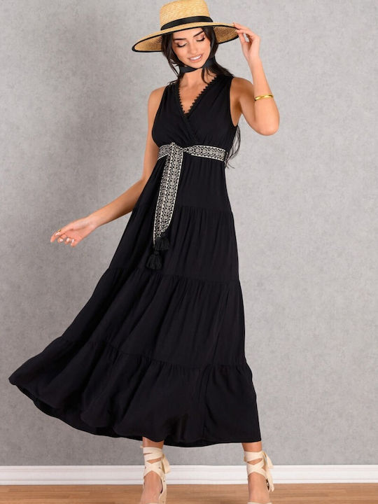 Summer Midi Dress Black