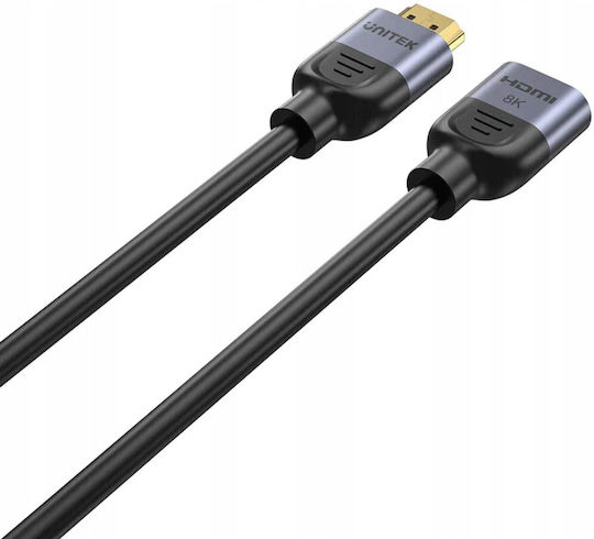 Unitek Cable HDMI male - HDMI female 1m Μαύρο
