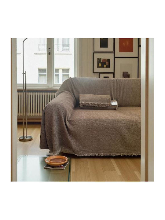 Linea Home Σετ Ριχτάρια 3τμχ Chenille Μόκα