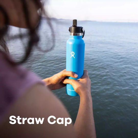 Hydro Flask Μπουκάλι Θερμός Ανοξείδωτο 621ml Reef Purple Reef Purple με Καλαμάκι