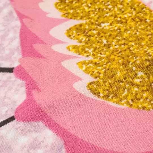 Παιδική Πετσέτα Θαλάσσης Κορίτσια Unicorn Flamingo Ροζ