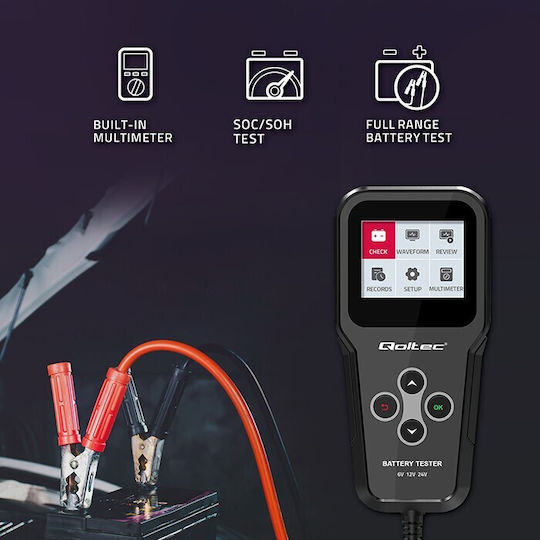 Qoltec Ψηφιακό Battery Tester