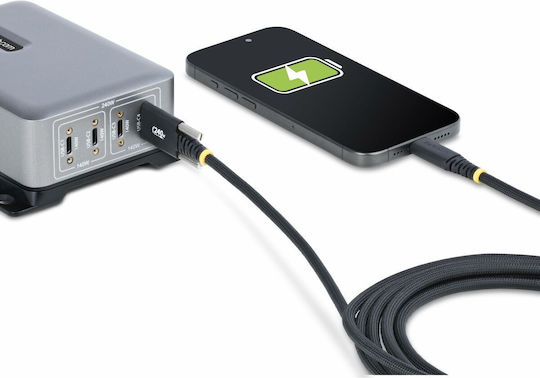 StarTech Regular USB to Type-C Cable 5A Μαύρο 2m S77213976