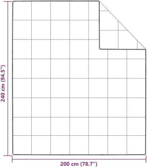 vidaXL Παπλωματοθήκη Hotel Polycotton 200x240cm