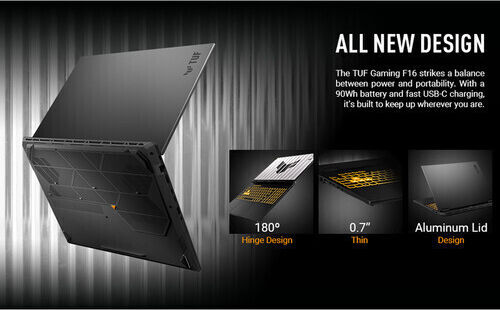Asus TUF Gaming F16 FX608LP-BS96 FX608LP-BS96 16" IPS QHD+ 165Hz (Ultra 9-275HX/32GB/1TB SSD/GeForce RTX 5070/W11 Home) (US Keyboard)