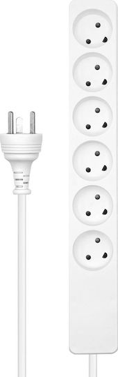 ProXtend Steckdosenleiste 6 Positionen mit Kabel 1m