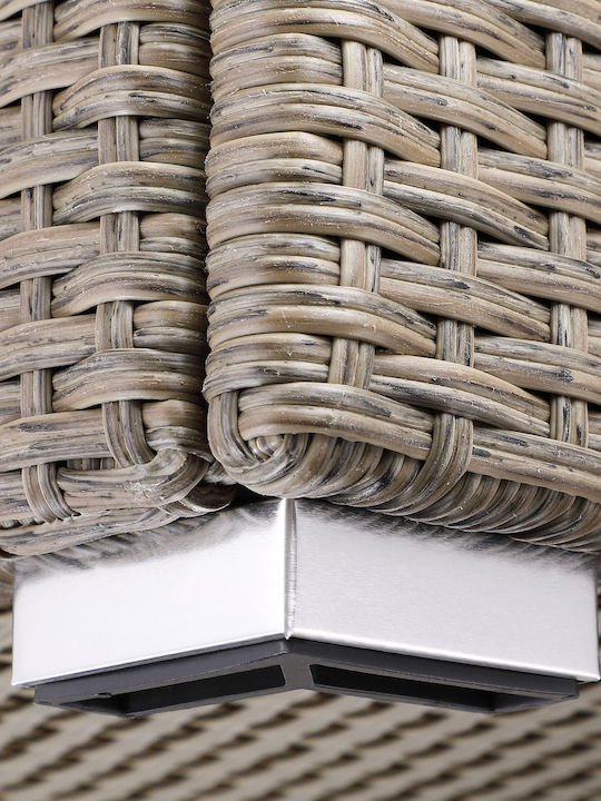 Casaria Μπαούλο Αποθήκευσης Εξωτερικού Χώρου Rattan 318lt Εκρού Μ75xΠ75xΥ70εκ.